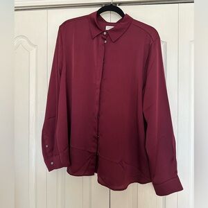J. Crew Ladies Burgundy Blouse